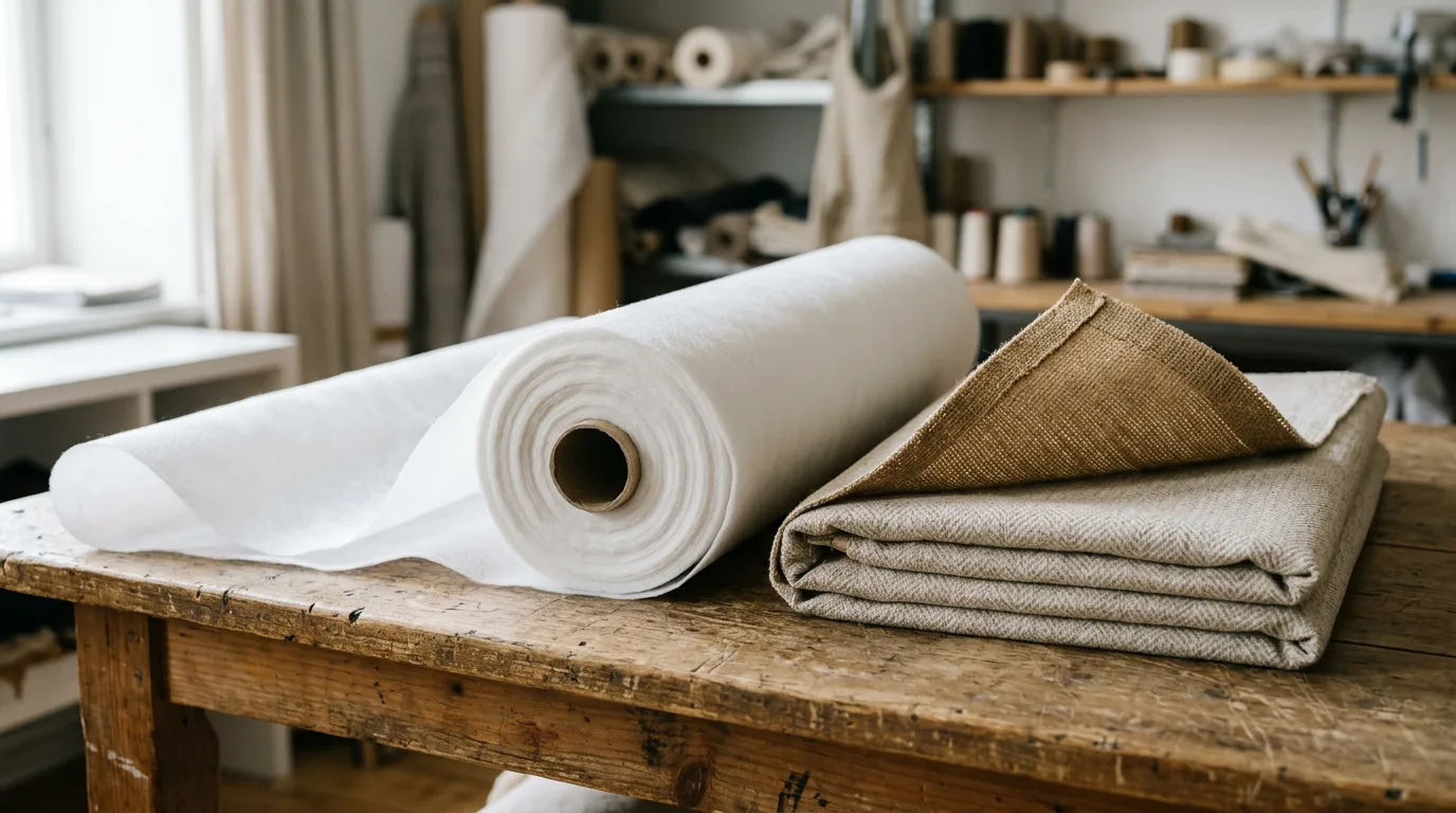 Partially unrolled soft white nonwoven fabric roll — PP spunbond for furniture and upholstery